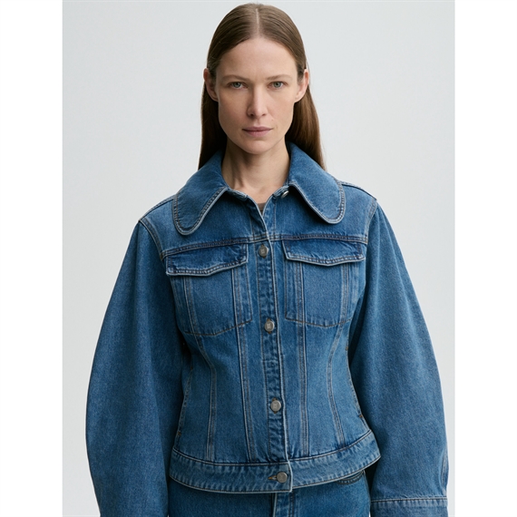 By Malene Birger Villies Denim Jakke, Mid Denim Blue 